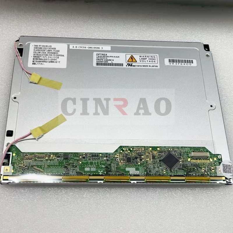 Écran de voiture Optrex 10,4 pouces 640*480 LCD T-51513D104J-FW-A-AJN Panneau CCFL TTL