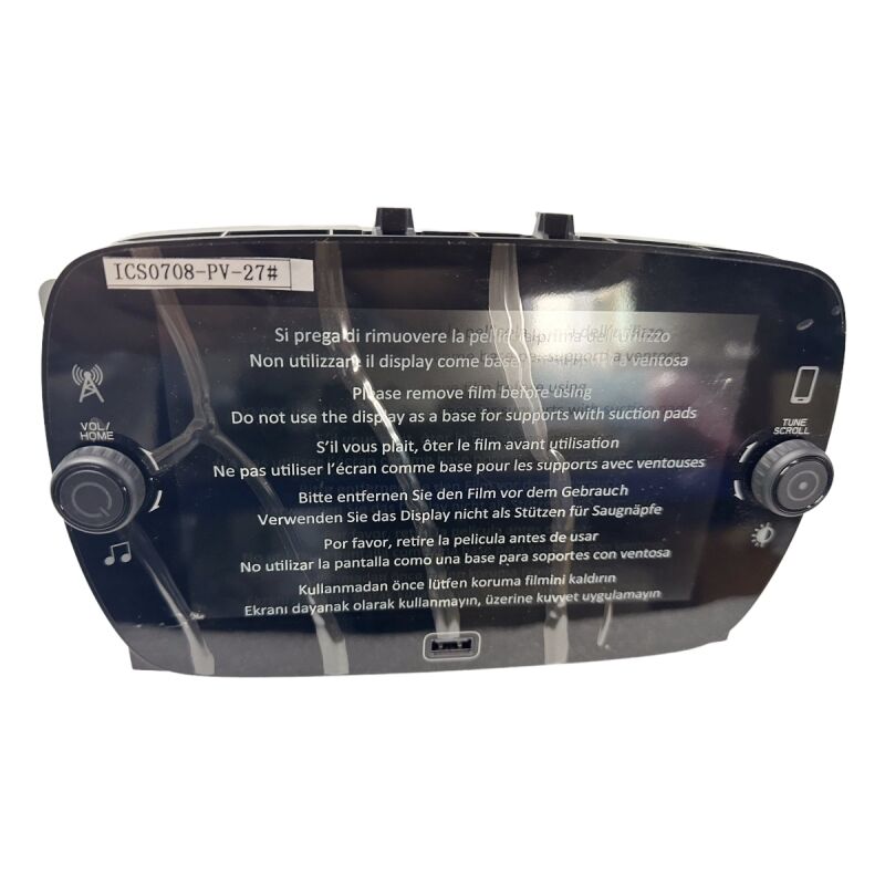 Automotive Car Screen Monitor for Fiat ICS0708 312 7" A7 DAB Navigation Radio Player